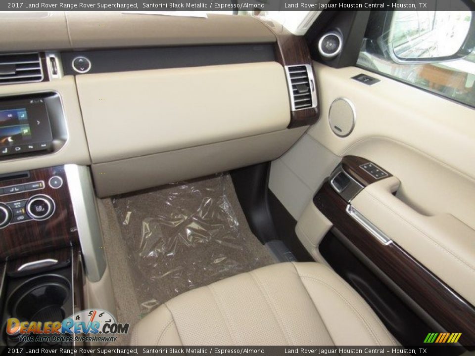 2017 Land Rover Range Rover Supercharged Santorini Black Metallic / Espresso/Almond Photo #14