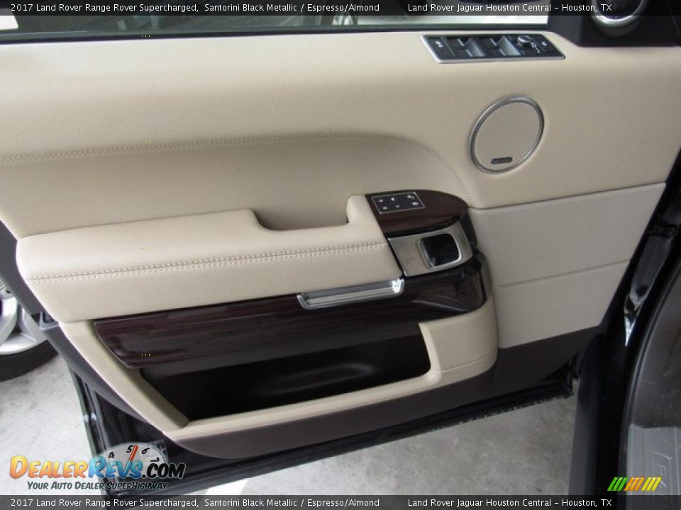 2017 Land Rover Range Rover Supercharged Santorini Black Metallic / Espresso/Almond Photo #18