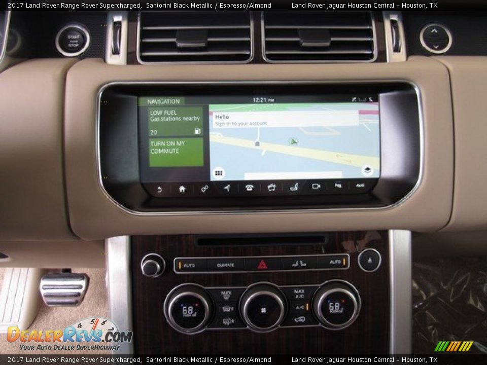 2017 Land Rover Range Rover Supercharged Santorini Black Metallic / Espresso/Almond Photo #20