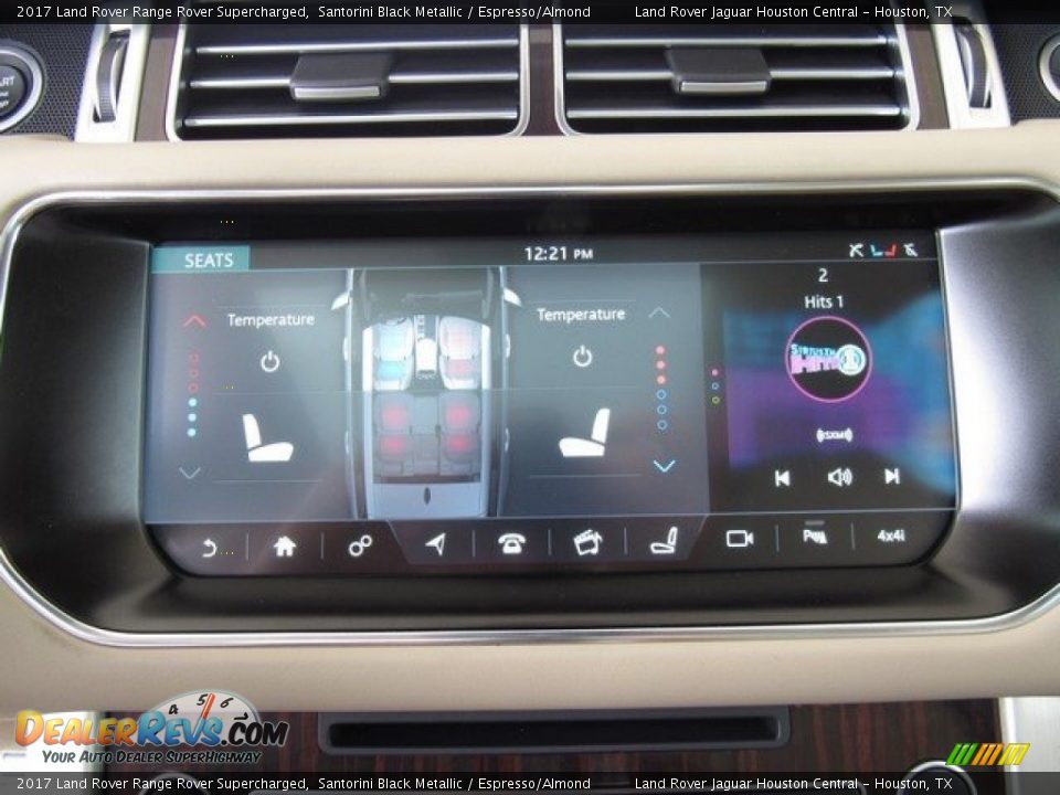 2017 Land Rover Range Rover Supercharged Santorini Black Metallic / Espresso/Almond Photo #22