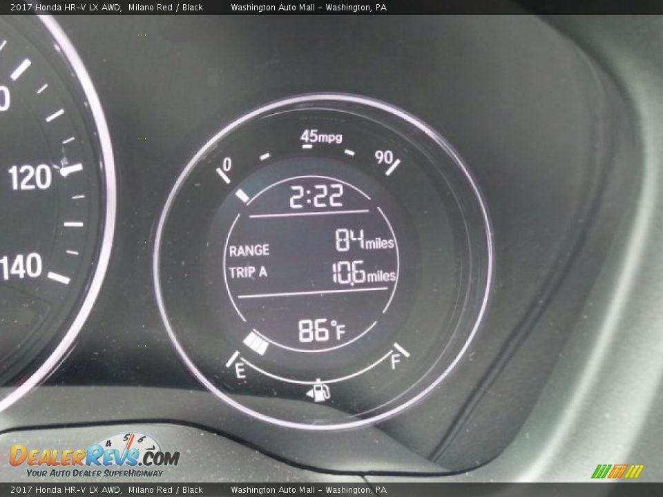 2017 Honda HR-V LX AWD Milano Red / Black Photo #11