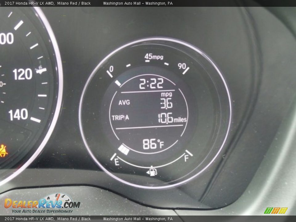 2017 Honda HR-V LX AWD Milano Red / Black Photo #12