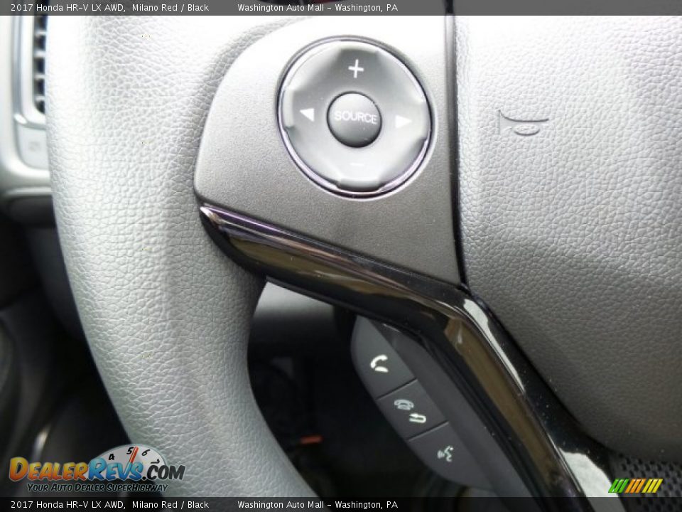 2017 Honda HR-V LX AWD Milano Red / Black Photo #13