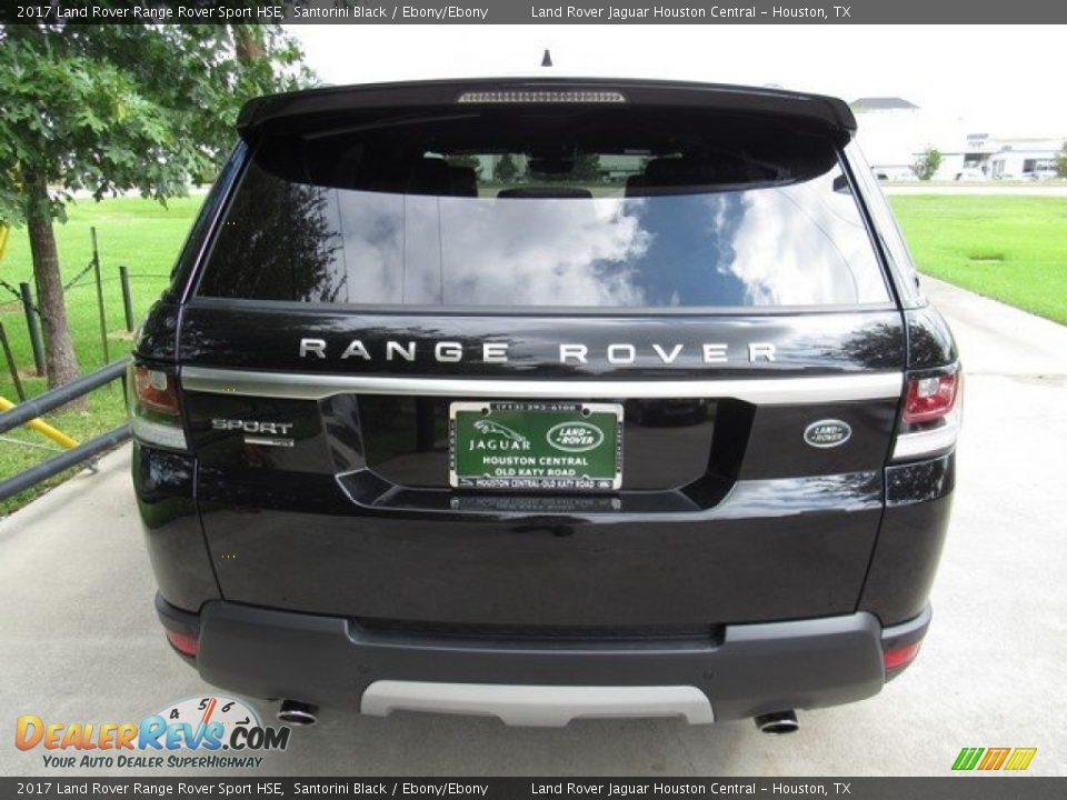 2017 Land Rover Range Rover Sport HSE Santorini Black / Ebony/Ebony Photo #8