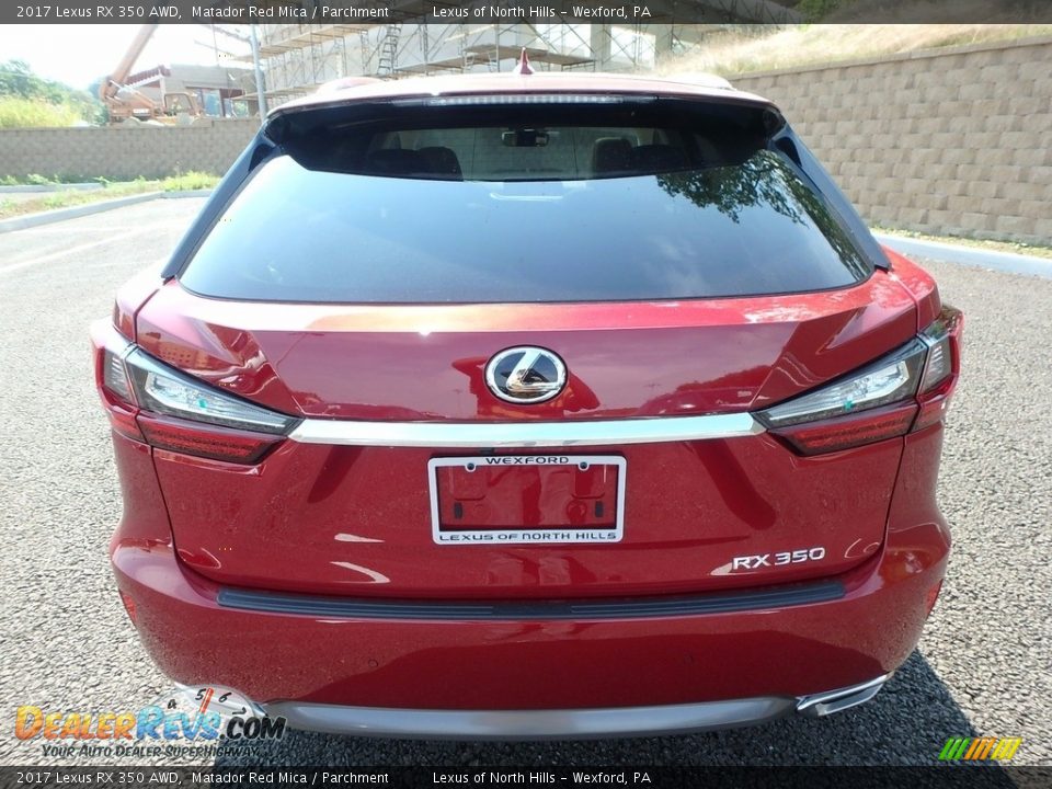 2017 Lexus RX 350 AWD Matador Red Mica / Parchment Photo #6