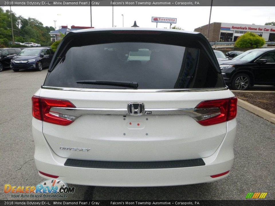 2018 Honda Odyssey EX-L White Diamond Pearl / Gray Photo #3