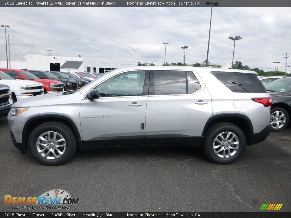 2018 Chevrolet Traverse LS AWD Silver Ice Metallic / Jet Black Photo #2