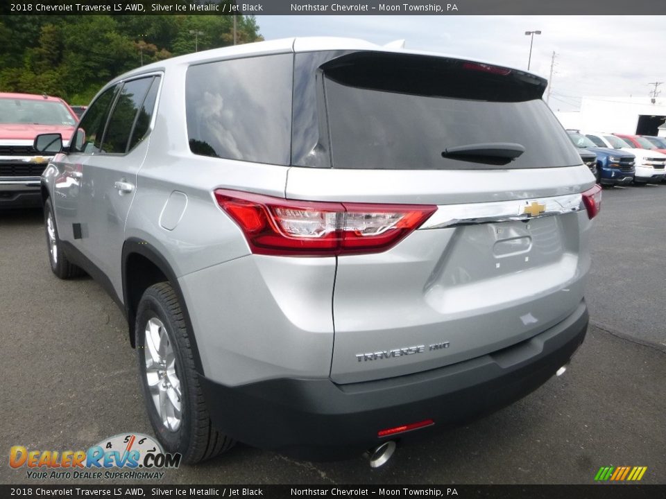 2018 Chevrolet Traverse LS AWD Silver Ice Metallic / Jet Black Photo #3