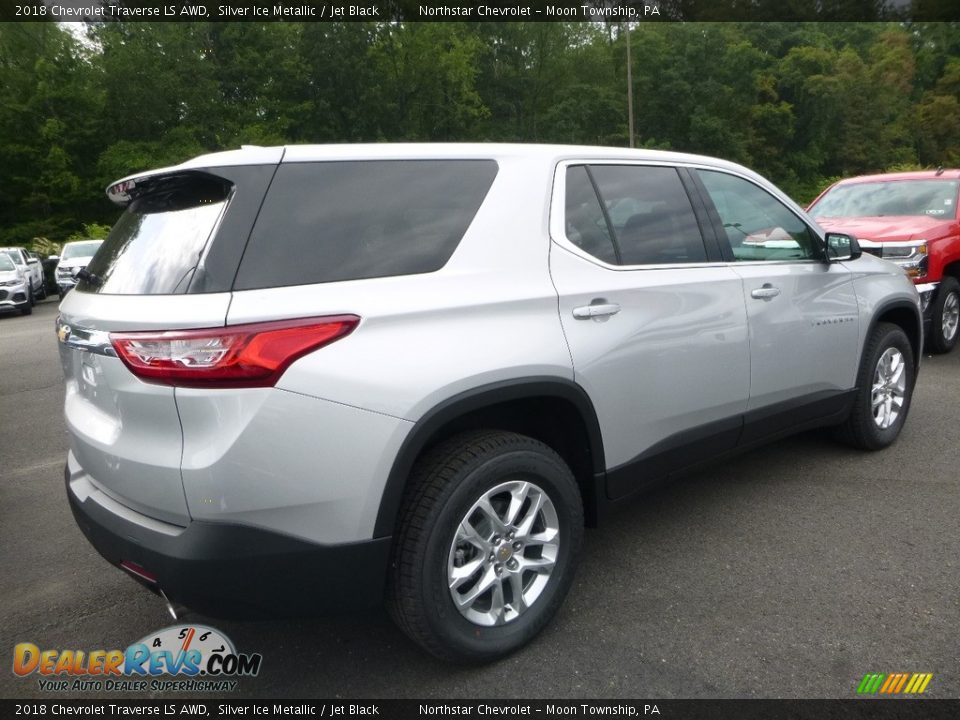 2018 Chevrolet Traverse LS AWD Silver Ice Metallic / Jet Black Photo #5