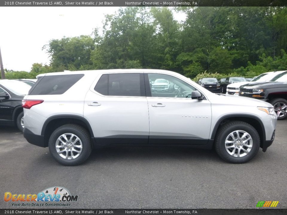 2018 Chevrolet Traverse LS AWD Silver Ice Metallic / Jet Black Photo #6