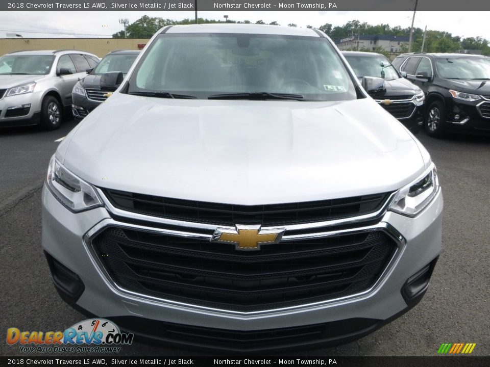 2018 Chevrolet Traverse LS AWD Silver Ice Metallic / Jet Black Photo #8