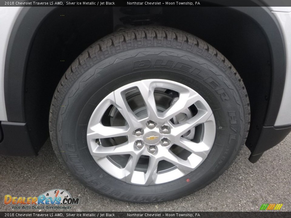 2018 Chevrolet Traverse LS AWD Silver Ice Metallic / Jet Black Photo #9