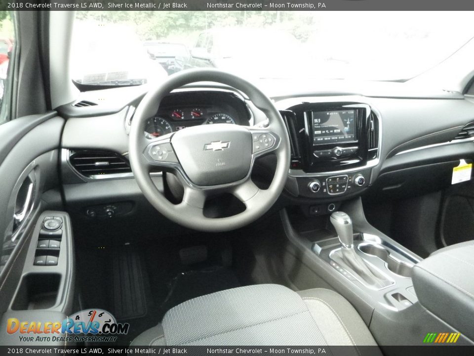 2018 Chevrolet Traverse LS AWD Silver Ice Metallic / Jet Black Photo #15