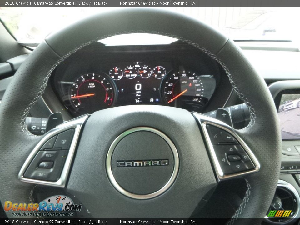 2018 Chevrolet Camaro SS Convertible Black / Jet Black Photo #20
