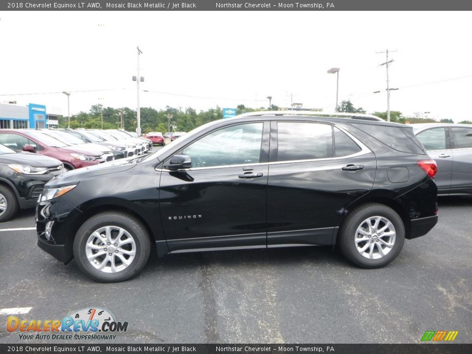 2018 Chevrolet Equinox LT AWD Mosaic Black Metallic / Jet Black Photo #2