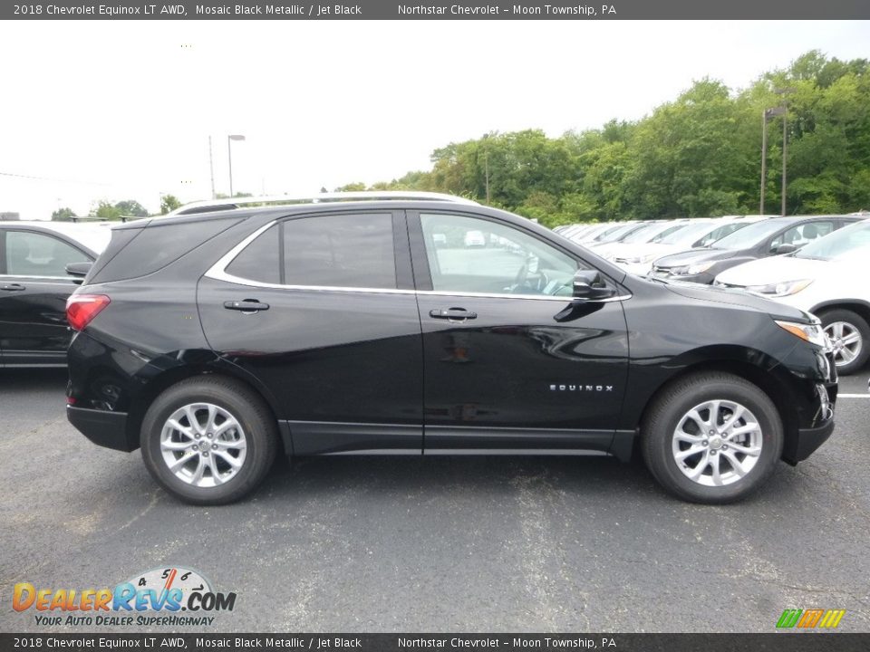 2018 Chevrolet Equinox LT AWD Mosaic Black Metallic / Jet Black Photo #6