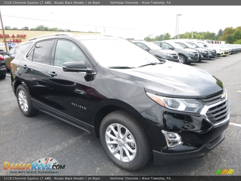 2018 Chevrolet Equinox LT AWD Mosaic Black Metallic / Jet Black Photo #7