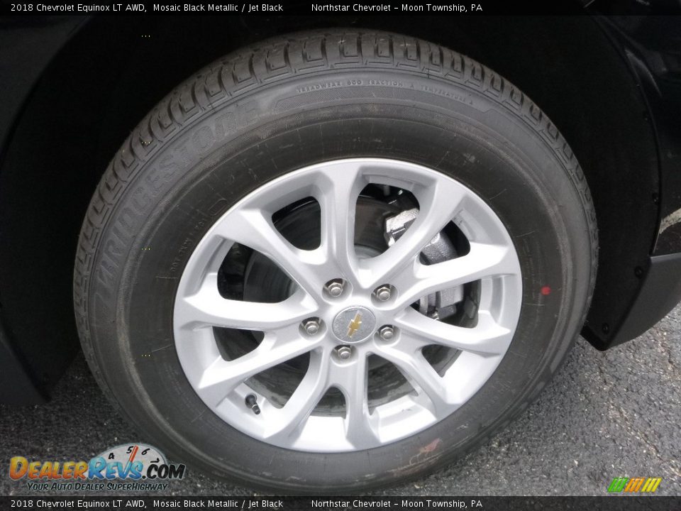 2018 Chevrolet Equinox LT AWD Mosaic Black Metallic / Jet Black Photo #9