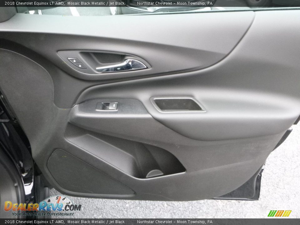 2018 Chevrolet Equinox LT AWD Mosaic Black Metallic / Jet Black Photo #10
