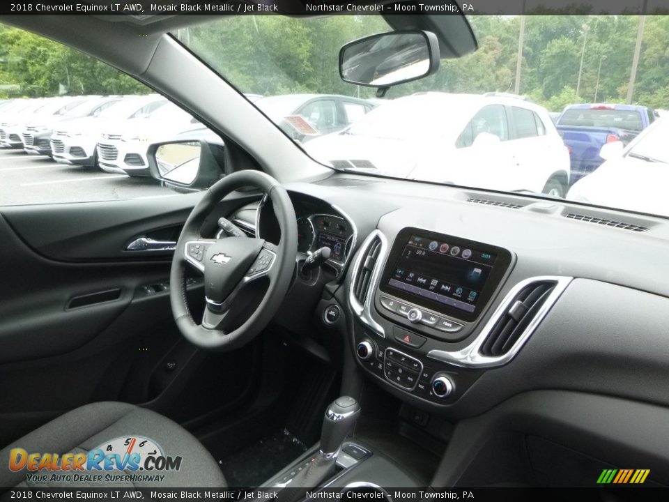 2018 Chevrolet Equinox LT AWD Mosaic Black Metallic / Jet Black Photo #12