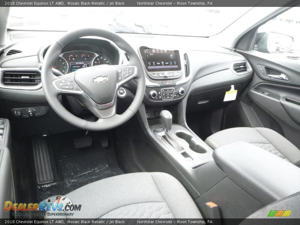 2018 Chevrolet Equinox LT AWD Mosaic Black Metallic / Jet Black Photo #14