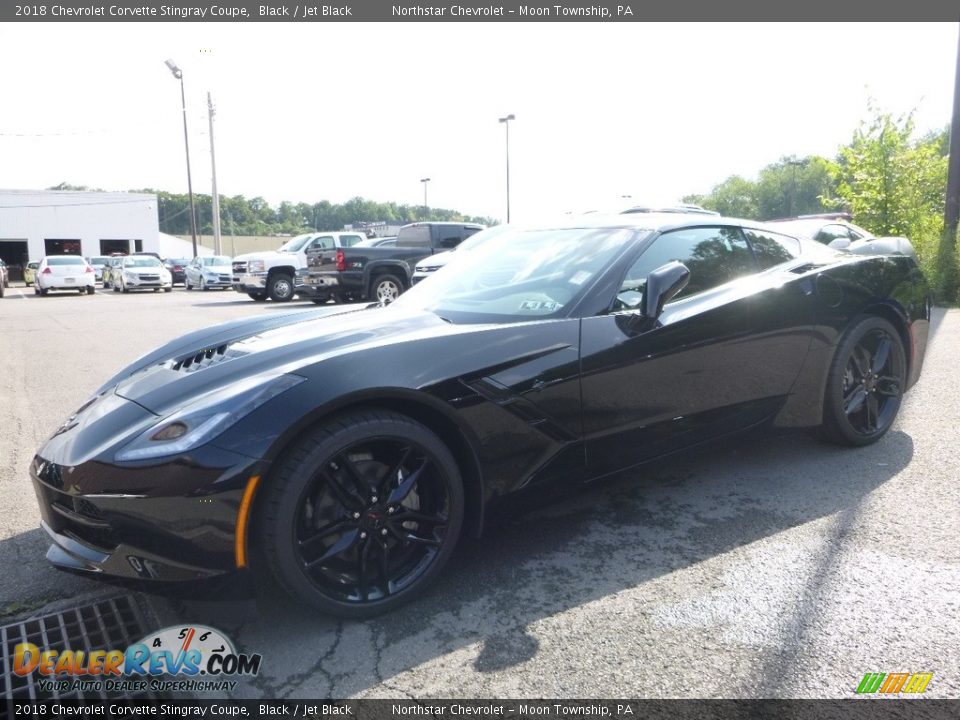2018 Chevrolet Corvette Stingray Coupe Black / Jet Black Photo #1