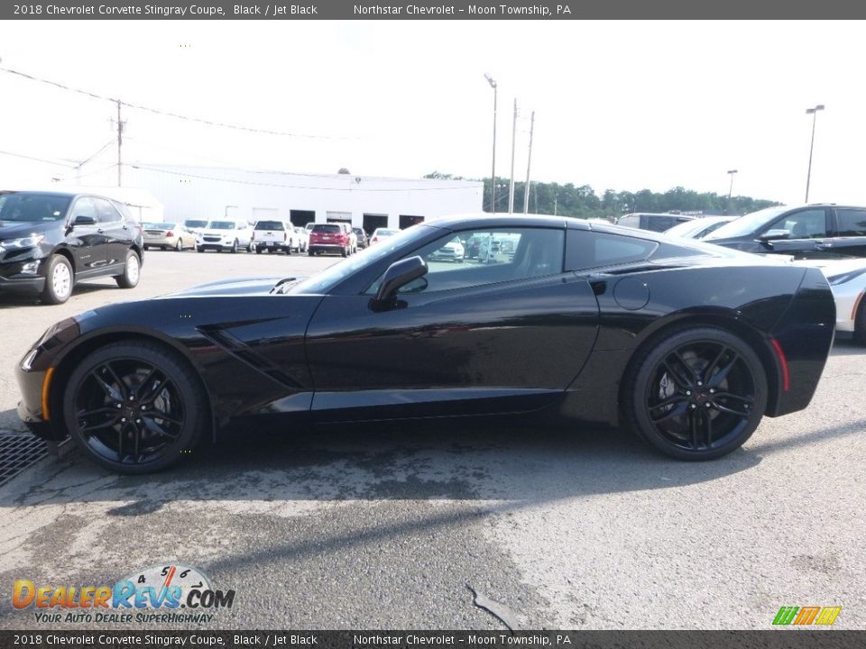 2018 Chevrolet Corvette Stingray Coupe Black / Jet Black Photo #2