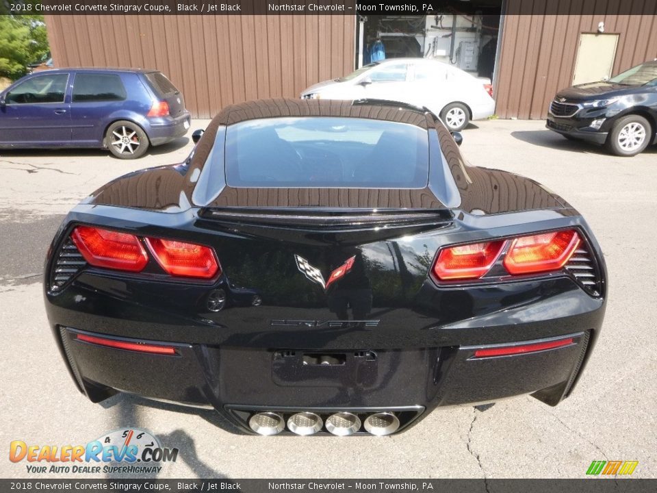 2018 Chevrolet Corvette Stingray Coupe Black / Jet Black Photo #4