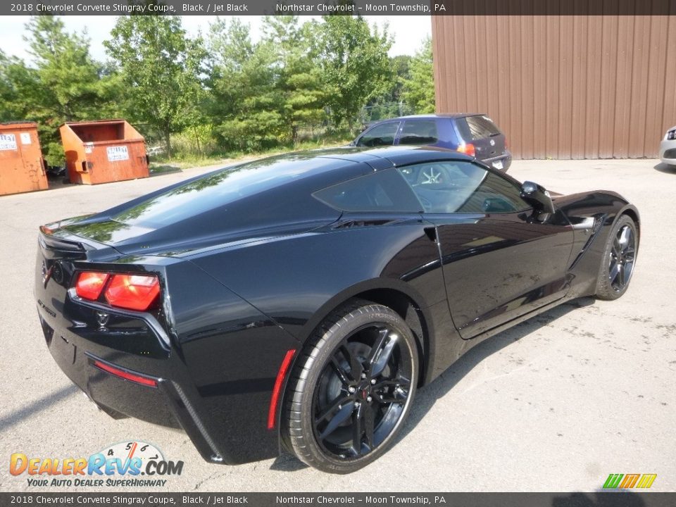 2018 Chevrolet Corvette Stingray Coupe Black / Jet Black Photo #5