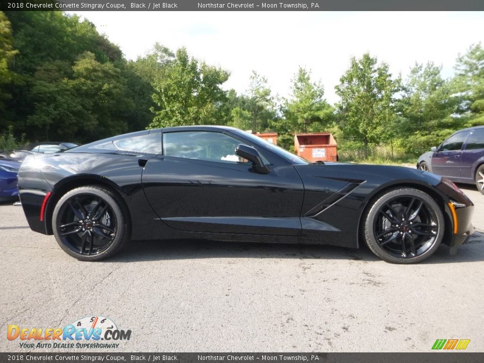 2018 Chevrolet Corvette Stingray Coupe Black / Jet Black Photo #6