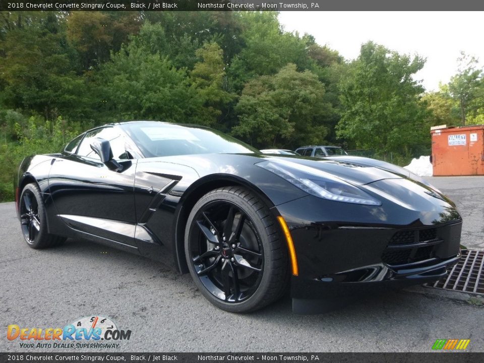 2018 Chevrolet Corvette Stingray Coupe Black / Jet Black Photo #7