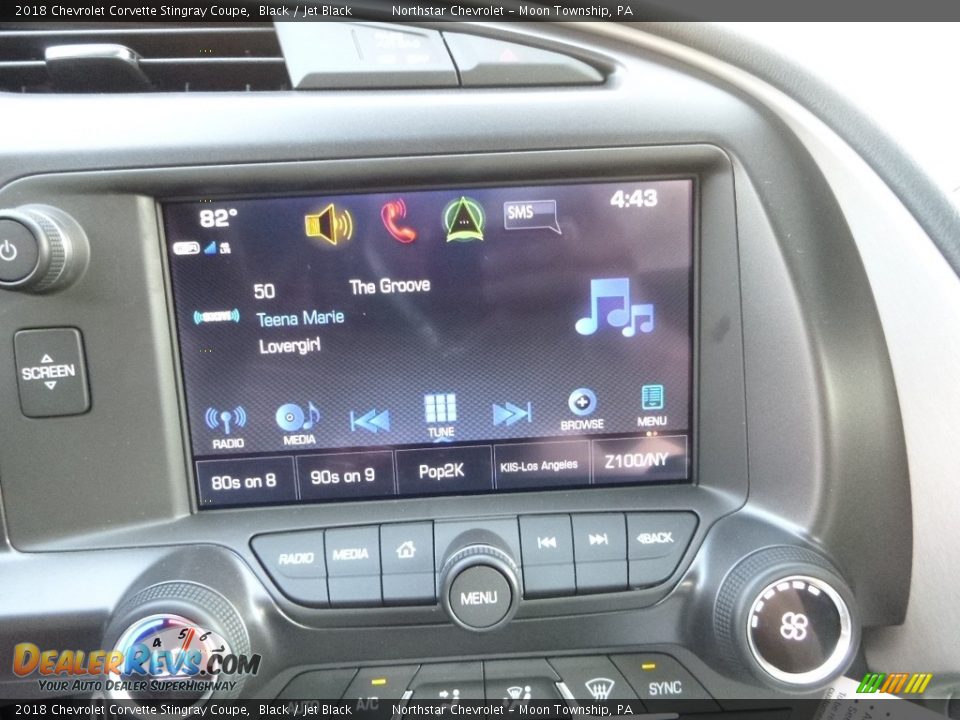 2018 Chevrolet Corvette Stingray Coupe Black / Jet Black Photo #15