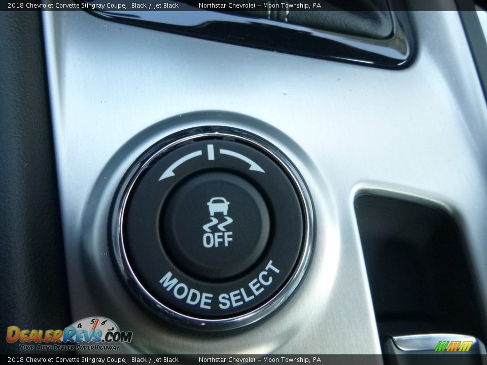 2018 Chevrolet Corvette Stingray Coupe Black / Jet Black Photo #17