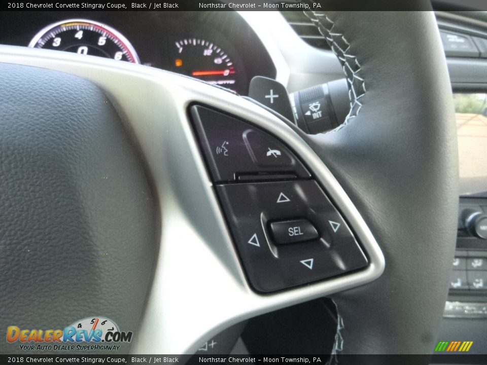 2018 Chevrolet Corvette Stingray Coupe Black / Jet Black Photo #18