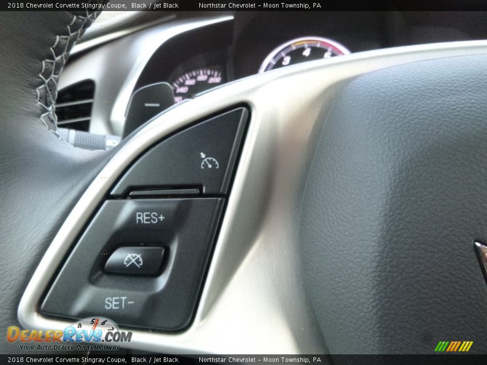 2018 Chevrolet Corvette Stingray Coupe Black / Jet Black Photo #19