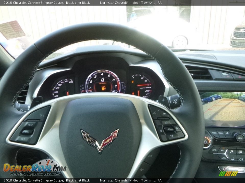 2018 Chevrolet Corvette Stingray Coupe Black / Jet Black Photo #20