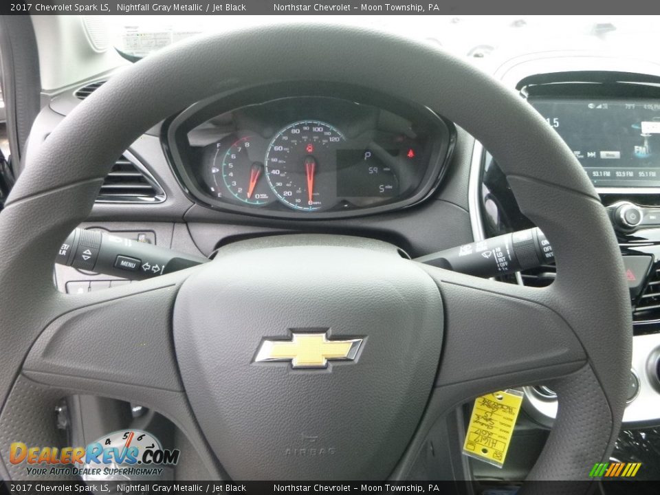 2017 Chevrolet Spark LS Nightfall Gray Metallic / Jet Black Photo #19