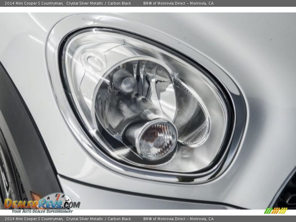 2014 Mini Cooper S Countryman Crystal Silver Metallic / Carbon Black Photo #25