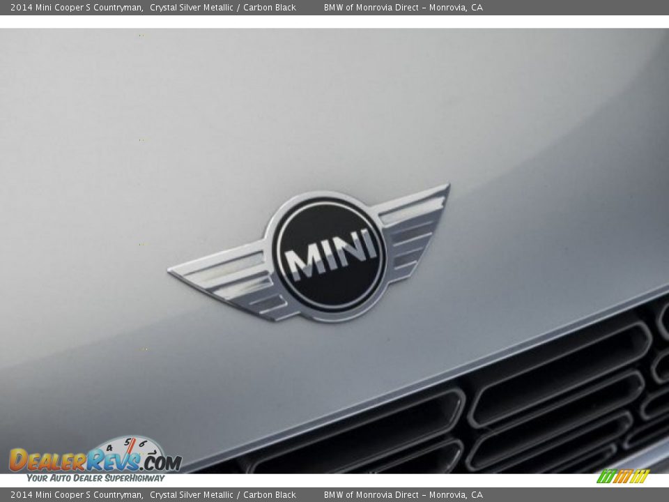 2014 Mini Cooper S Countryman Crystal Silver Metallic / Carbon Black Photo #26
