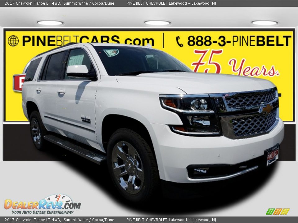 2017 Chevrolet Tahoe LT 4WD Summit White / Cocoa/Dune Photo #1