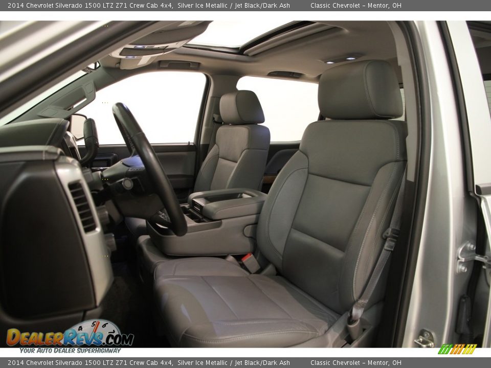 2014 Chevrolet Silverado 1500 LTZ Z71 Crew Cab 4x4 Silver Ice Metallic / Jet Black/Dark Ash Photo #7
