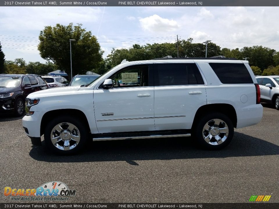 2017 Chevrolet Tahoe LT 4WD Summit White / Cocoa/Dune Photo #3