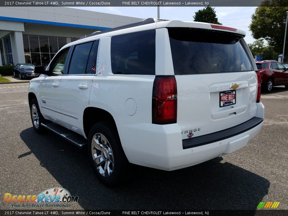 2017 Chevrolet Tahoe LT 4WD Summit White / Cocoa/Dune Photo #4
