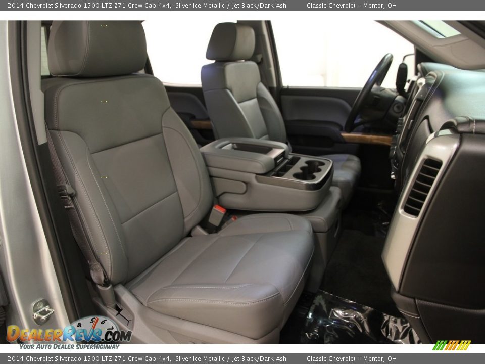 2014 Chevrolet Silverado 1500 LTZ Z71 Crew Cab 4x4 Silver Ice Metallic / Jet Black/Dark Ash Photo #14