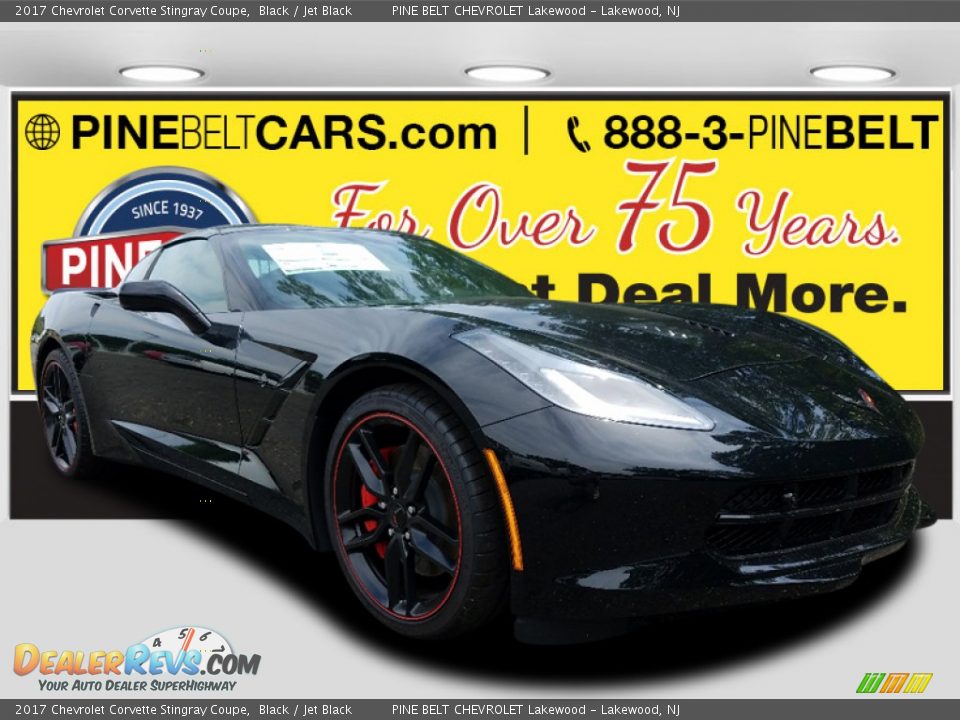 2017 Chevrolet Corvette Stingray Coupe Black / Jet Black Photo #1