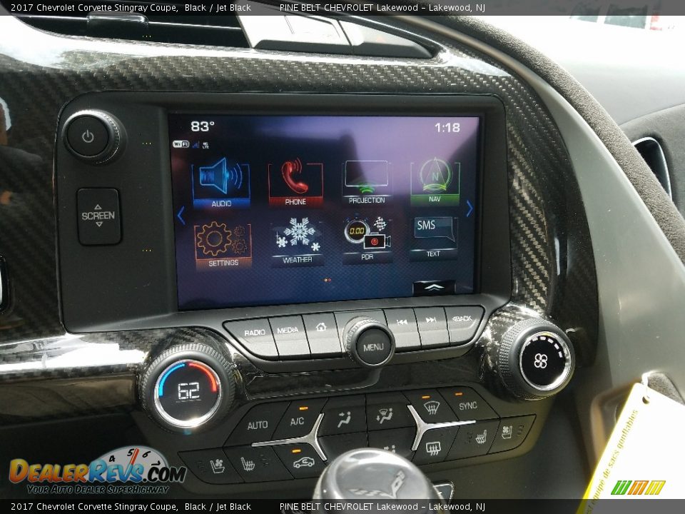 2017 Chevrolet Corvette Stingray Coupe Black / Jet Black Photo #10
