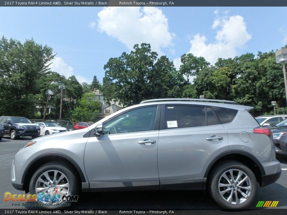 2017 Toyota RAV4 Limited AWD Silver Sky Metallic / Black Photo #3