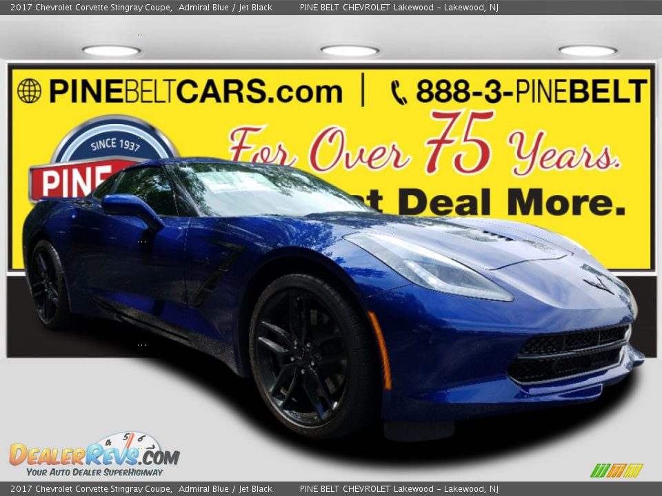 2017 Chevrolet Corvette Stingray Coupe Admiral Blue / Jet Black Photo #1