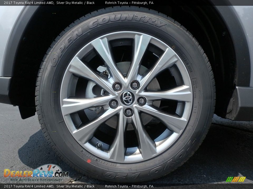 2017 Toyota RAV4 Limited AWD Silver Sky Metallic / Black Photo #5