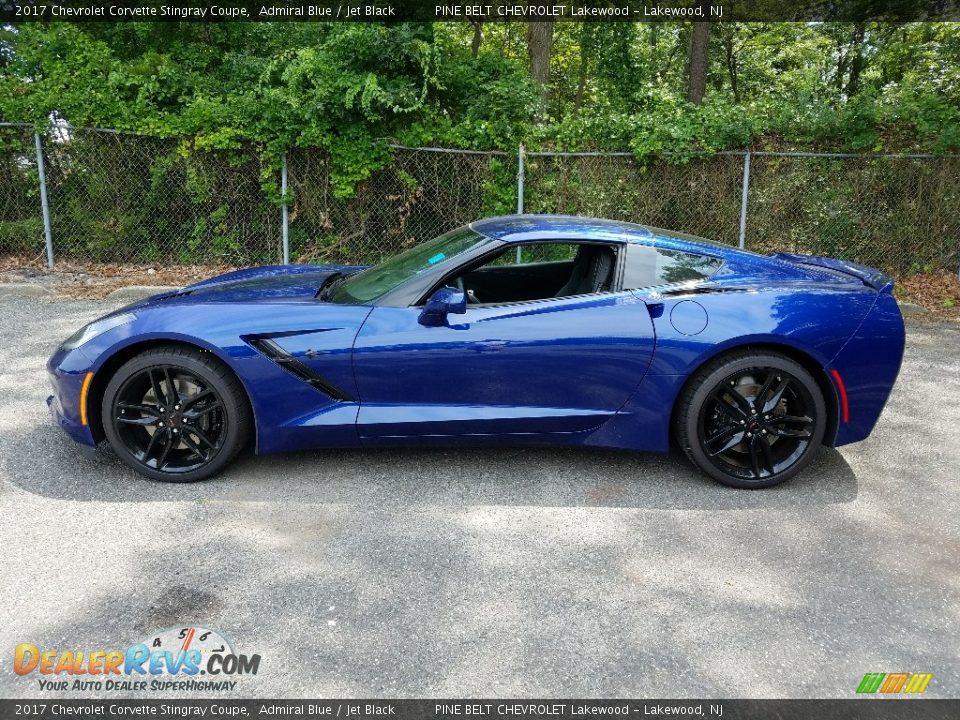 2017 Chevrolet Corvette Stingray Coupe Admiral Blue / Jet Black Photo #3
